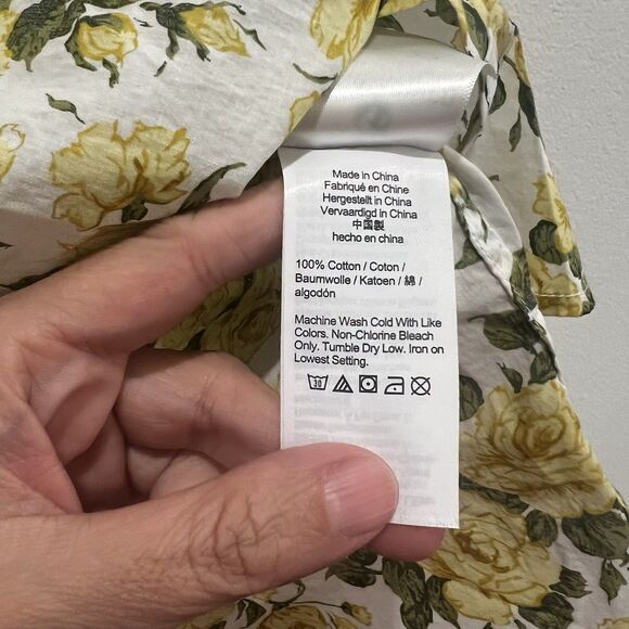 J. CREW Classic-fit ruffleneck shirt in Liberty® Carline Rose Size 0 Button-up - Picture 7 of 10